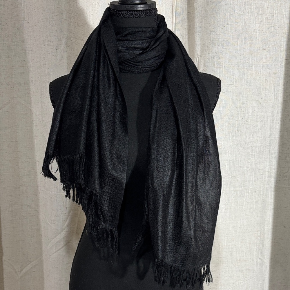 Elegant Black Scarf/Wrap